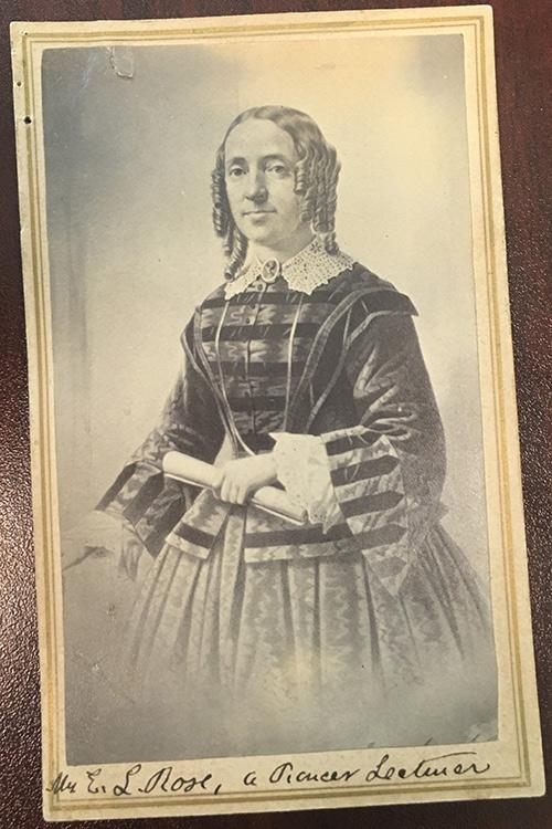 Sepia photograph of Mrs. E.L. Rose